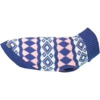 Pulover pentru câini Record Cervinia Blue/Pink M 35-36cm (2159.40B)