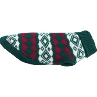 Pulover pentru câini Record Cervinia Green/Red XS 29-31cm (2159.30V)