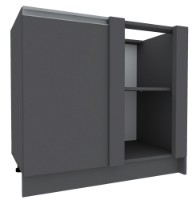 Кухонный модуль Yasen Madera Н№17 880х715 Graphite Grey