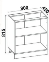 Bucatarie modulara Yasen Madera Н№10 800х715 Gold Сraft Oak imaginea #2 — magazin online Desire.md