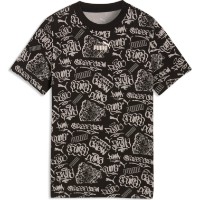 Tricou pentru copii Puma Mid90s All-Over Print Puma Black, s.140