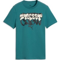 Tricou pentru copii Puma Mid90s Graphic Emerald Ice, s.152