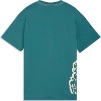 Tricou pentru copii Puma Mid90s Relaxed Graphic Emerald Ice, s.152 imaginea #2 — magazin online Desire.md