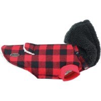 Palton pentru câini Record Logan Red/Black XS 29-31cm (2111.30)