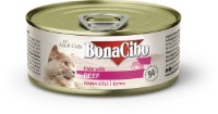 Hrană umedă pentru pisici BonaCibo Pate Beef 85g 12pcs