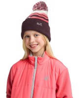 Căciulă Jack Wolfskin Stripy Pompom K Amaranth, s.M imaginea #5 — magazin online Desire.md