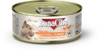Hrană umedă pentru pisici BonaCibo Chicken & Turkey 85g