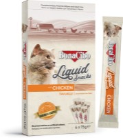 Snackuri pentru pisici BonaCibo Liquid Snacks Chicken 6x15g