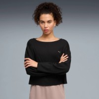 Hanorac damă Puma Cloudspun Rib Long Sleeve Puma Black, s.L imaginea #2 — magazin online Desire.md