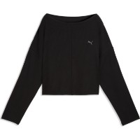Hanorac damă Puma Cloudspun Rib Long Sleeve Puma Black, s.XL imaginea #1 — magazin online Desire.md