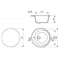 Chiuvetă de bucătărie Ulgran ES-11-308 Black imaginea #2 — magazin online Desire.md