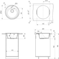 Кухонная мойка Ulgran U-101-308 Black фото №2 — интернет-магазин Desire.md