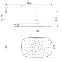 Cap de duș VOLLE Cascada A20Cw (1586.180401) imaginea #2 — magazin online Desire.md