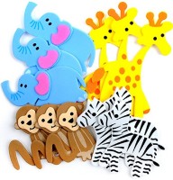 Autocolante DPCraft Safari animals 3D 12pcs (KSPI-345) imaginea #2 — magazin online Desire.md