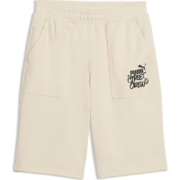 Pantaloni scurți pentru copii Puma Mid90s Relaxed Long Alpine Snow, s.176