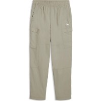 Pantaloni spotivi pentru copii Puma Wardrobe Ess Relaxed Pebble Gray, s.164