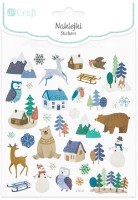 Наклейки DPCraft Winter Landscape Glitter 33pcs (DPNK-112)