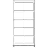 Vitrină Yasen Тина 2Д Cashmere/Black imaginea #3 — magazin online Desire.md