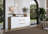 Comodă Yasen Boston Gold Oak/White imaginea #5 — magazin online Desire.md