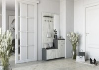 Прихожая Yasen Bristol 2 Craft Oak White/Graphite фото №3 — интернет-магазин Desire.md