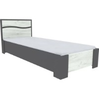 Кровать Yasen Jeneva 800 Graphite Gray/Kraft Oak White