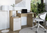 Masa de birou Yasen Jessy Artisan Oak/Cashmere imaginea #2 — magazin online Desire.md