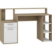 Masa de birou Yasen Jessy Artisan Oak/Nymphea Alba