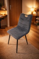 Стул Yasen С 2390 UF865-10 Grey/Black