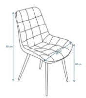 Scaun Hola Crown Black 0435612 imaginea #2 — magazin online Desire.md