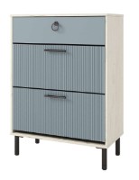 Rafturi pentru pantofi ML-Mobila Вельвет №17 800 Крафт Белый/Лагуна Софт