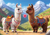 Puzzle Trefl 200 Colorful llamas (13356)