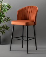 Scaun de bar Trendy Rubi Red Tile/Black 97x52x42cm GTR005803 2pcs imaginea #1 — magazin online Desire.md