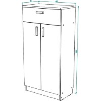 Тумба ML-Mobila Вуди №4 600 Шварцвальд/Шиншила фото №3 — интернет-магазин Desire.md