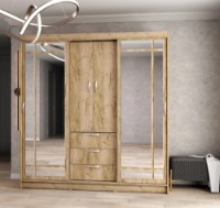 Dulap cu uşi glisante ML-Mobila Дипломат 2000 New Крафт Серый imaginea #1 — magazin online Desire.md