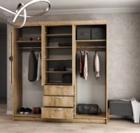 Dulap cu uşi glisante ML-Mobila Дипломат 2000 New Крафт Серый imaginea #2 — magazin online Desire.md