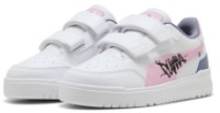 Ghete pentru copii Puma Shuffle Downtown Low Mid 90s Puma White/Pink Shimmer//Black, s.28.5 imaginea #1 — magazin online Desire.md