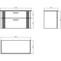 Dulap cu lavoar Orka Bari 100 White (19186) imaginea #2 — magazin online Desire.md