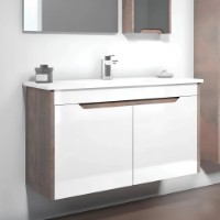 Dulap cu lavoar Orka Lago 85 Brown Stone/White (19961) imaginea #2 — magazin online Desire.md