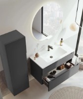 Шкаф с умывальником Orka Messina 100 Anthracite (19218) фото №2 — интернет-магазин Desire.md