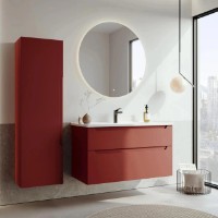 Шкаф с умывальником Orka Messina 100 Tuscan Red (19220) фото №2 — интернет-магазин Desire.md