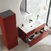 Шкаф с умывальником Orka Messina 100 Tuscan Red (19220) фото №3 — интернет-магазин Desire.md