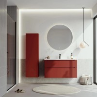 Шкаф с умывальником Orka Messina 100 Tuscan Red (19220) фото №4 — интернет-магазин Desire.md