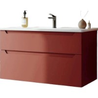 Шкаф с умывальником Orka Messina 100 Tuscan Red (19220)