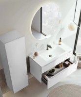 Шкаф с умывальником Orka Messina 100 White (19219) фото №4 — интернет-магазин Desire.md