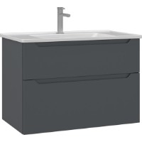 Шкаф с умывальником Orka Messina 80 Anthracite (19216)