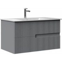 Dulap cu lavoar Orka Moonlight 91 Grey Matt (16833)