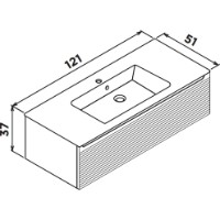 Dulap cu lavoar Orka Olbia 120 White (19163) imaginea #3 — magazin online Desire.md