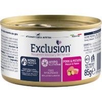 Hrană umedă pentru pisici Exclusion Hypoallergenic Adult Cats Pork & Potato 85g