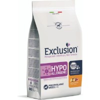 Hrană uscată pentru câini Exclusion Hypoallergenic M&L Breed Duck&Potato 2kg