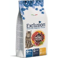 Hrană uscată pentru pisici Exclusion Noble Grain Adult Cat Beef 12kg